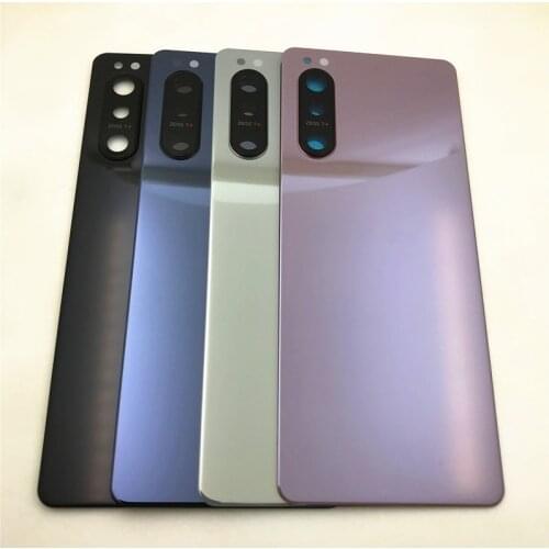 Original Glass For Sony Xperia 5 II Back Battery Cover Rear Door Case Housing Replacement Parts With Camera Lens