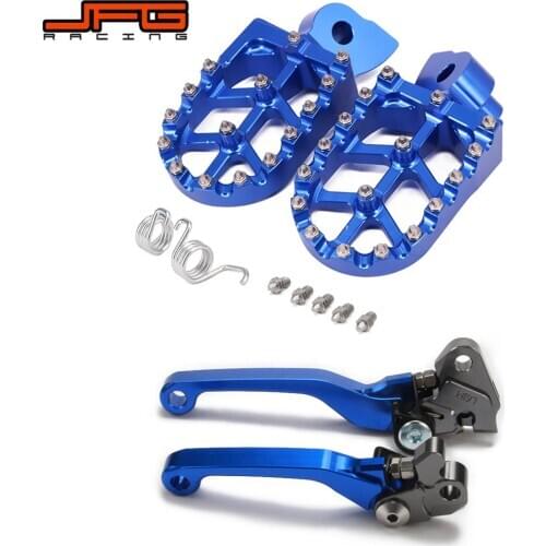 Motorcycle Foot Pegs Footpegs And Brake Clutch Lever For YAMAHA YZ125 YZ250 01-07 YZ250F 01-06 YZ426F WR250F 01-02 YZ450F 03-07