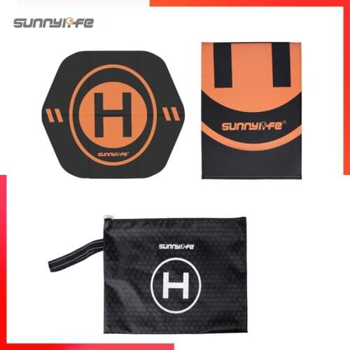 Sunnylife Drone Landing Pad 55cm(22’’) Fast-Fold Double-Sided PU Leather Waterproof for DJI FPV/Mini SE/Air 2S/Mavic 2/FIMI X8SE