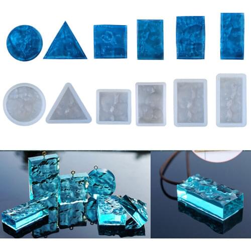 DIY Crystal Epoxy Mold Water Grain Silicone Water Ripple DIY Resin Mold Mirror Smooth Crystal Epoxy Creative Handmade Jewelry