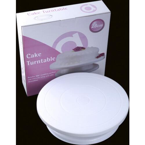 DIY Silk Flower Turntable Cake Mold Baking Tool Advanced Food Grade Cake Decorating Table Light And Stable Cake Turntable