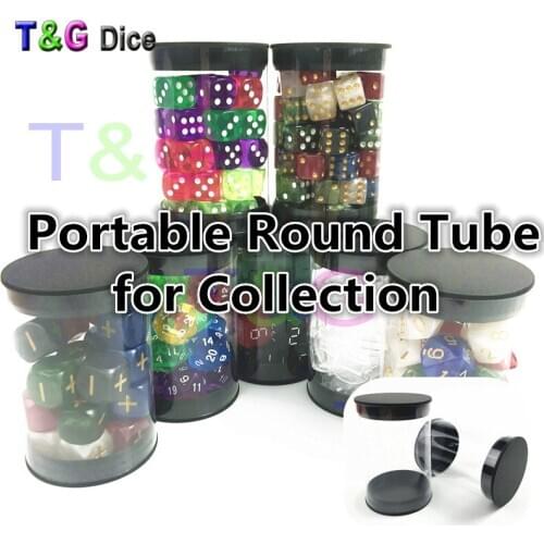 T&G Creative Top Quality Plastic Portable Storage Tube for DND RPG Table Games Dice Package,as Gifts