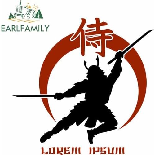 EARLFAMILY 13cm x 12.6cm for Samurai Fight Club Car Stickers and Decals Waterproof Fashion Car Styling Vinyl Car Wrap