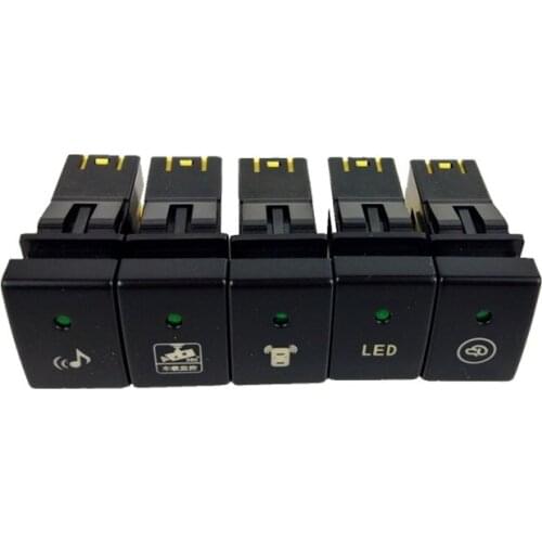 1PC Heating Rearview fan Radar parking sensor After Fog Light Rearview mirror folding Switch Button For for Suzuki Jimny 07-15