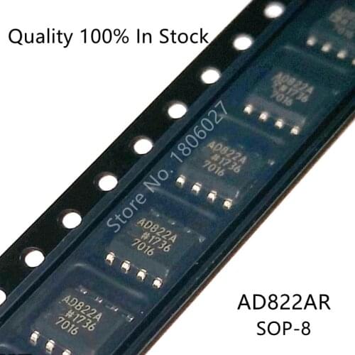 Send free 50PCS AD822 AD822A AD822AR SMD SOP-8 Operational Amplifiers New Origin
