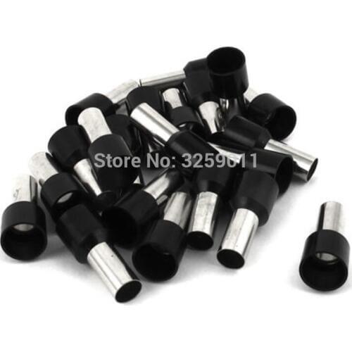 100PCS E25-22 Electrical Crimp tubular Pre-Insulating Terminal Block Wire Connector Cable Cord End Ferrule EV25-22 AWG 4 25.0mm