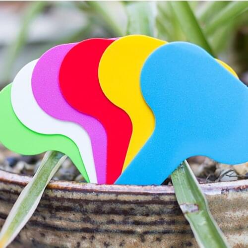 100PCS Plant Markers T Shape Garden Labels Gardening PVC Plastic Plants Tags Nursery Bonsai Succulent Plant Classification Card