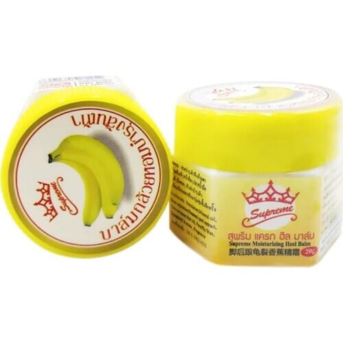 20g Natural Banana Oil Moisturizing Cracked Heel Balm Foot Hand Skin Repair Cream Anti-Drying Smooth Dead Skin Removal Ointment