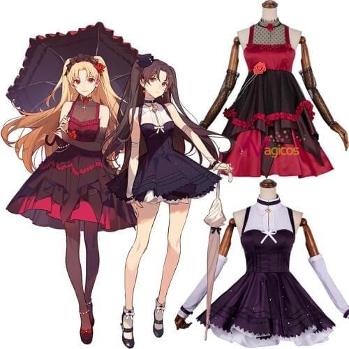 Anime FGO Fate Grand Order Ereshkigal Ishtar Cosplay Costume Moon Girlfriend Lolita Dress Outfit Costumes For Women
