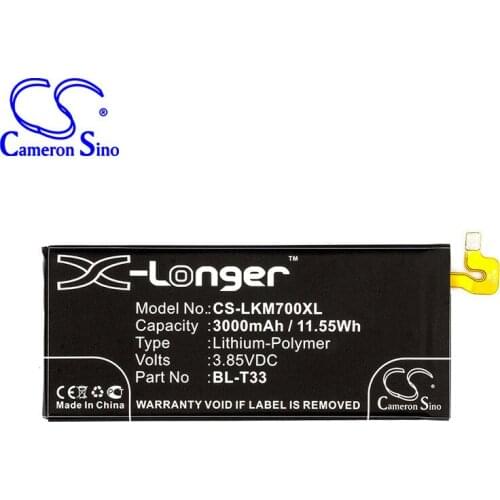 CameronSino for LG M700A M700AN M700DSK M700N Q6 Q6a BL-T33 battery