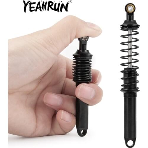 YEAHRUN 4pcs/set Black Aluminum Shock Absorber 90mm 100mm 110mm 120mm For Traxxas TRX-4 Wraith SCX10 D90 RC Crawler
