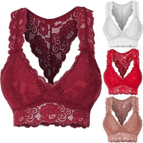 Women Sexy Bandage Crop Tops Sheer Lace Bra Top Seamless Black Bralette Wireless bustier Tank Top Camis Sexy Lingerie