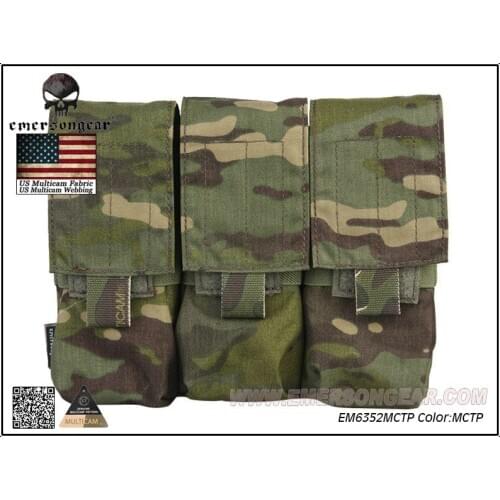 EMERSONGEAR LBT Style M4 Triple Nylon Magazine Pouch Combat Molle MAG Pouch Multicam Tropic EM6352