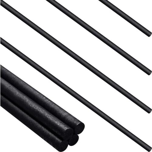 GTBL Graphite Stir Rod Stick 12 Inch Crucible Stir Rod Graphite Crucible Stir Stick for Melting Casting Gold Silver, 4 Pcs