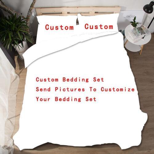 Customized 3D Bedding Sets Single Double Queen King Duvet Cover Set Bedclothes Bed Linen Drop Shipping