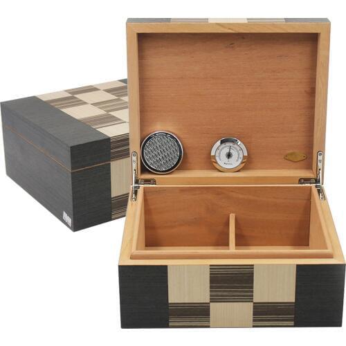 Cedar Wood Cigar Travel Humidor Box Portable Cigar Case W/ Humidifier Hygrometer Cigar Humidor Sigaren Box For Cigars