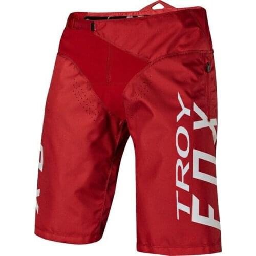 High quality Troy Fox Motorbike MTB Dirt Bike Off-road Motocross Red Short Pant Moto Racing Shorts