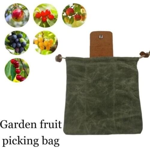 Leather and Canvas Bushcraft Bag Canvas Foraging Pouch for Hiking Camping Treasures & Seashells Fruit Picking Around Belts Bag