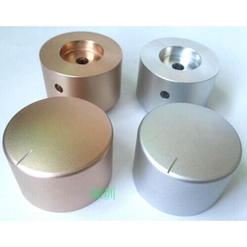 KYYSLB 38x26mm All Aluminum Alloy Solid Spherical Knob Potentiometer Volume Knob Audio Amplifier Chassis Knob