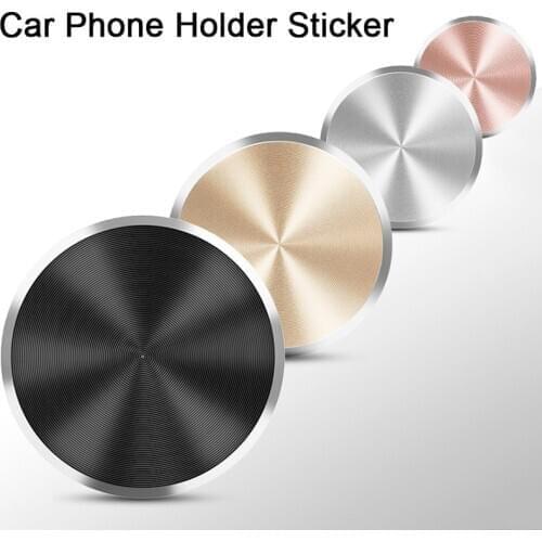 Plating Metal Plate for Magnetic Car Phone Holder Aluminum Alloy Sticker on Car Mount Phone Holder for iPhone 12 Samsung Xiaomi