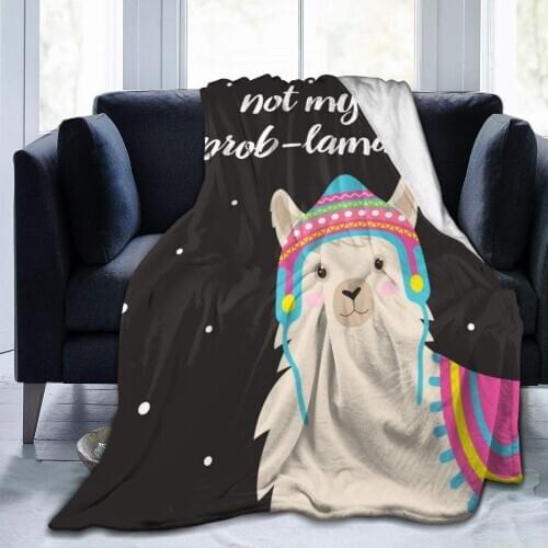 Sherpa Throw Blanket Super Soft Warm Fleece Blanket for Children Teens Young Girls Adult Llama Alpaca
