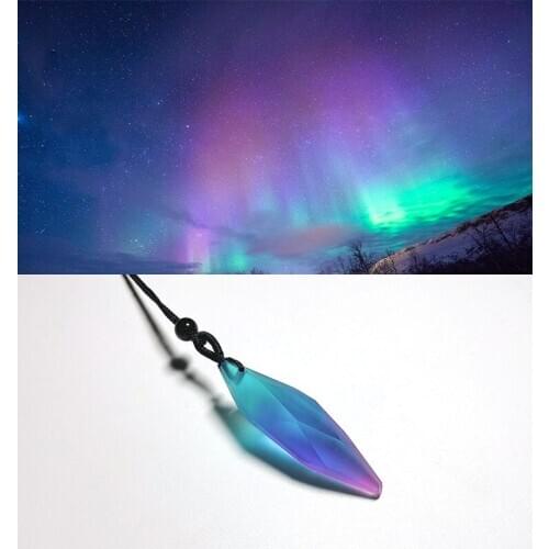 BOEYCJR Stone Aurora Polaris Resin Pendant&Necklace Fashion Jewelry Novel Design Handmade Pendant Necklace For Women or Men