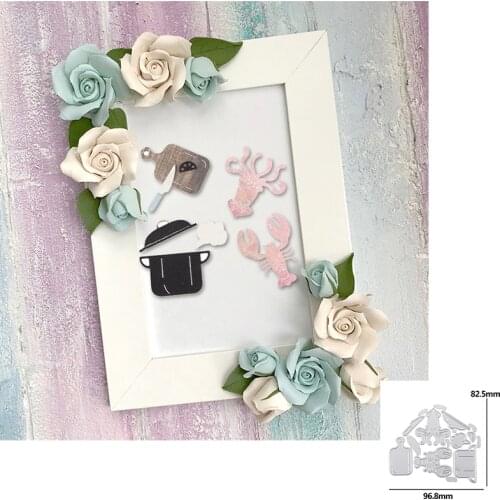 Undersea And Kitchenware Metal Cutting Dies For DIY Scrapbook Cutting Die Paper Cards Making Embossed Decorative Craft Die Cut