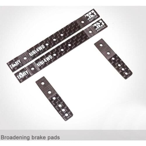 Broadening Brake Pads 15495 Modify Parts Carbon Fiber Widen Brake For Tamiya Mini 4WD Racing Car Model