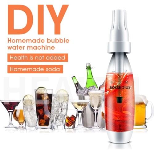 Manual Soda Water Maker Homemade DIY Home Drink Juice Machine Bar Beer Soda Maker Steel Bottle Soda Stream Foam Cylinders