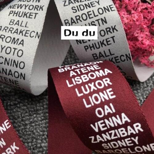 1m Polyester Twill Fabric Polyester Ribbons Garment Accessorie Decoration Clothing Packages Bags Ribbons Accessorie DIY