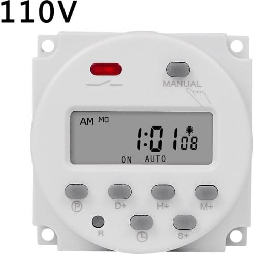SINOTIMER CN101S Interval Digital LCD Timer Switch 7 Days Weekly Practical Programmable Time Relay Programmer