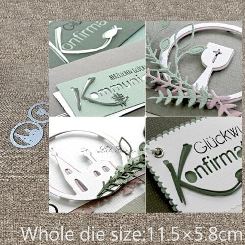 XLDesign Craft Metal Cutting Die Stencil Castle Grail Ring decoration Scrapbook Paper Card Craft Album DIY Embossing Die Cuts