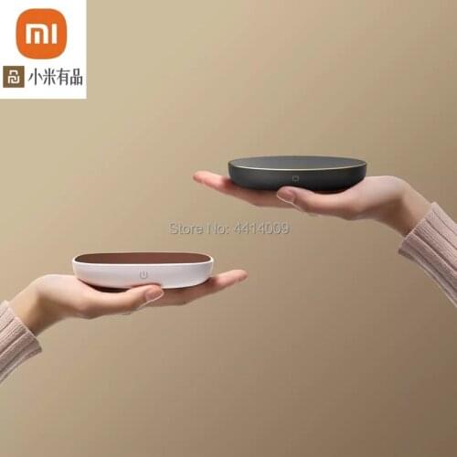 Youpin small white insulation glass coaster 55 degrees constant temperature 12V porcelain cup metal cup heating pad
