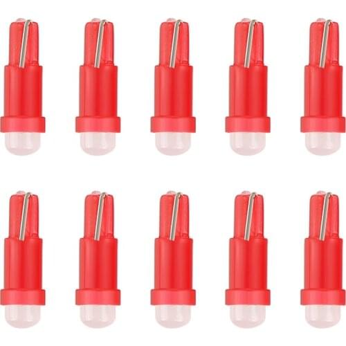 10Pcs Kit Car Light T5 COB LED SMD Dashboard Lamp Panel Bulb Auto Instrument Light Indicator Bulb Car Light