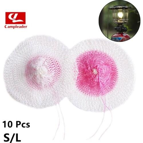 10Pcs Kerosene Lantern Lights Mantles Mesh Gauze Oil Gas Lamp Mantle Cover For Petromax Propane Paraffin Gas Lamps Camping Tools