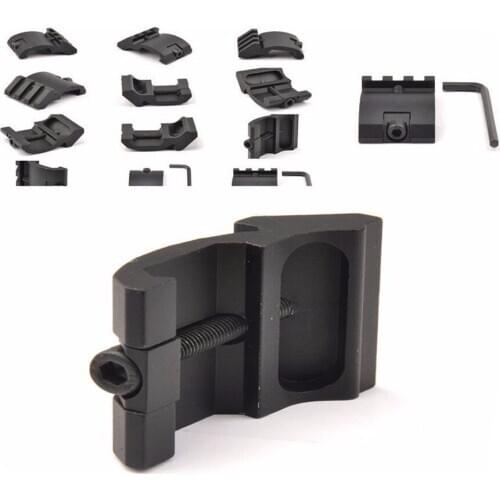 2 Colors 45 Degree Side Rail 20mm Ultra Low Profile Offset Angle Picatinny Rail Mount