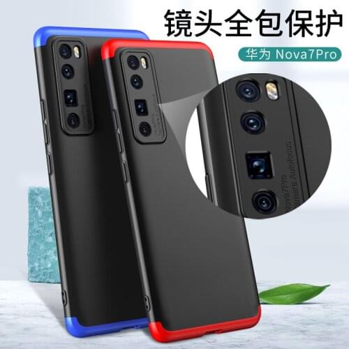 3 IN 1 Case For Huawei Nova 7 Pro 5G Case 360 Full Protection Shockprrof Matte Cover For Huawei Nova 7 Pro 7pro Nova7pro Coque