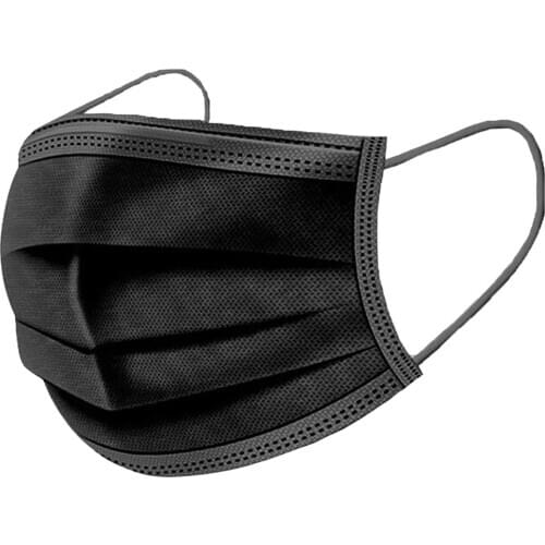 50/100pcs Separate Package Disposable Face Mask High Quality Breathable Black Headband masques 3 Lay Mascarillas Бандана
