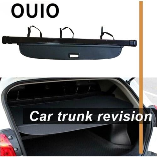 OUIO 1Set Car Rear Trunk Cargo Cover Auto For Audi Q7 2010 2011 2012 2013 2014 2015 Black Security Shield Shade Auto accessories