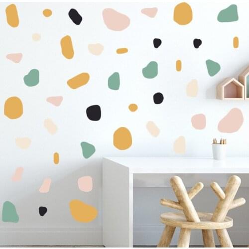 Art Color Small Fragments Wall Stickers Bedroom Porch Commercial Wall Beautification Decorative Wall Stickers Self-Adhesive