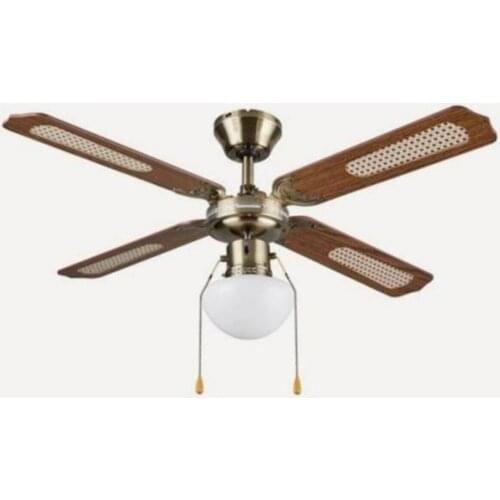 Colours Lari Wood Ceiling fan Ceiling Fan 4 Wing 107cm-Color Coffee