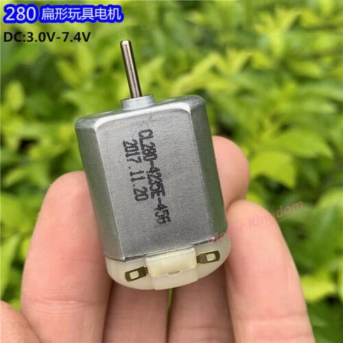Micro FK-280SA DC Motor 3V 5V 6V 7.4V 28200RPM High Speed Strong Magnetic Electric motor DIY Toy Car
