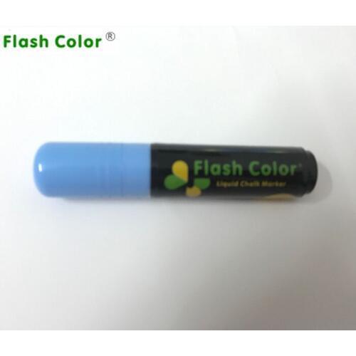 Flashcolor Colorful NEW 10mm Highlighter Fluorescent Wet Liquid Chalk Neon Marker Pen Blue 1PCS