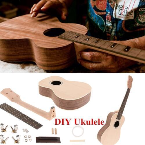 23 Inch Rosewood / Sapele Hawaii Guitar Ukulele Uke DIY Assembly Kit Toy Gift for Children Guitar Luthier Making