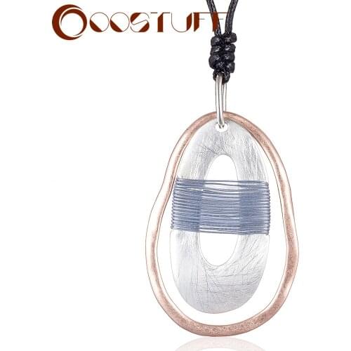 Trendy Jewelry Long Necklaces for Women Black Rope Chain Chokers Jewellery Suspension Statement necklaces & pendants 2020 New