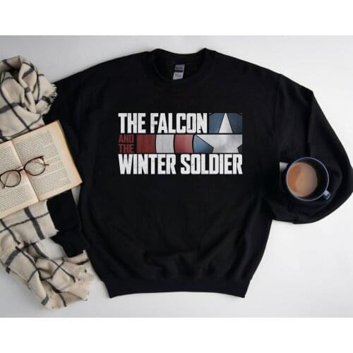 The Falcon and The Winter Soldier Hoodies Men Tv Play Graphic Man Sweater Funny Shield Sweatshirts Vacation Gentleman Clothes