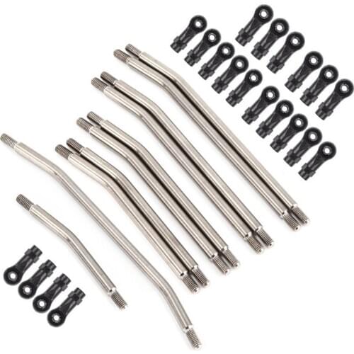5mm Steering Rod Link Linkage Set for 1/10 SCX10 II 90046 RC Car Accessories