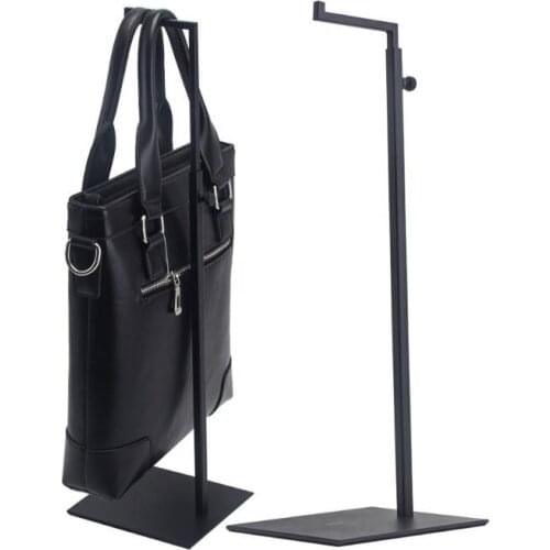 Hot promotion Black handbag display stand 7-type Backpack display rack adjustable metal bags wig Purse silk scarf holder rack