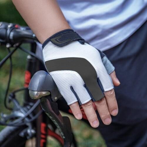 Cycling Gloves Half Finger Anti-Slip Mountain Bike Gloves Sun-proof High Temperature Resistance Gloves Bicycle Warm Gloves