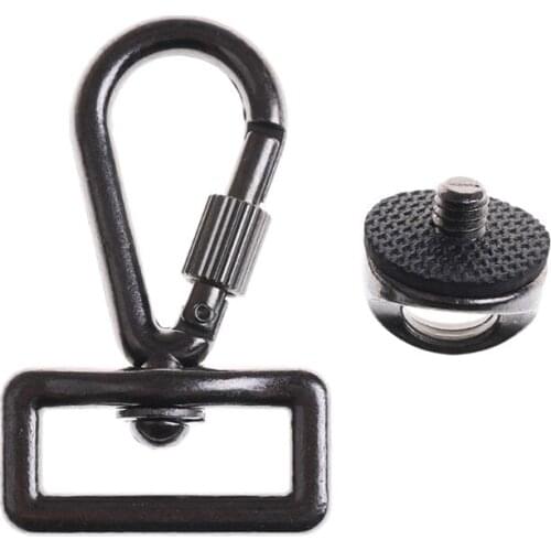 1/4\" Screw Metal Connecting Hook Adapter for DSLR SLR Camera Shoulder Sling Quick Neck Strap Belt Bag Case Accessories Kit